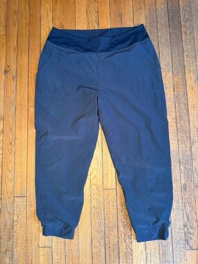 Patagonia Cropped Jogger Pants Womens XL Gray Stretch Hiking Athleisure